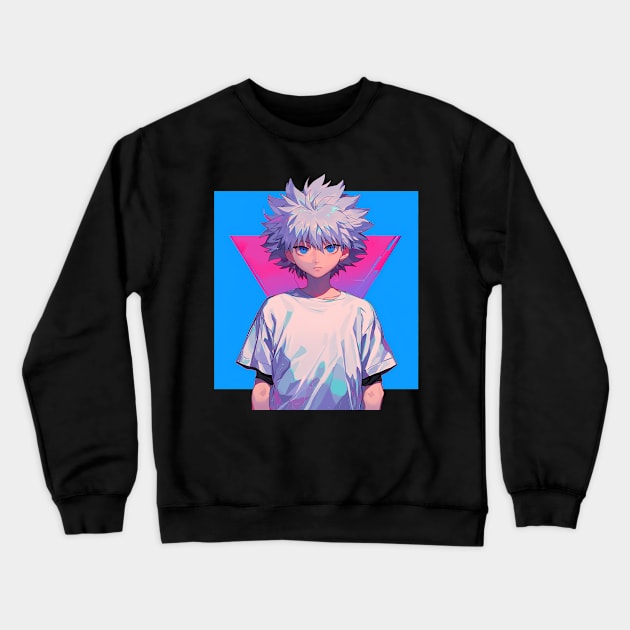 killua Crewneck Sweatshirt by boxermaniac